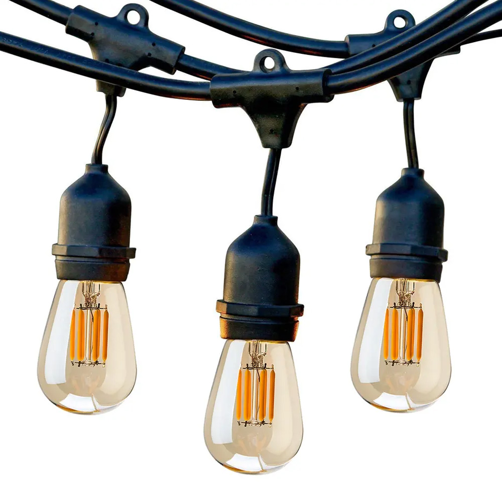 EU US Plug indoor outdoor Connectable Commercial Holiday string light bulb E26 E27 E14 Garden patio