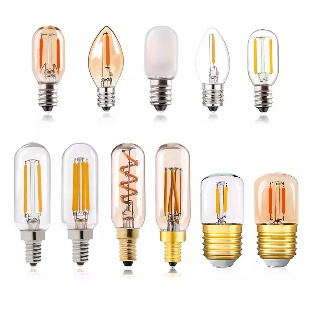 Mini Tubular Vintage LED Lamp LED Filament Bulb Dimmable for Residential Decoration
