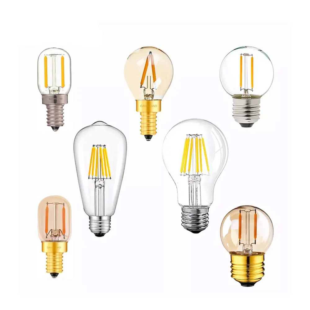 T22 G40 ST58 ST64 A19 1W 4W 6W LED Lamp Filament Bulb DC AC Edison Retro LED Light Bulbs 2200K Strin
