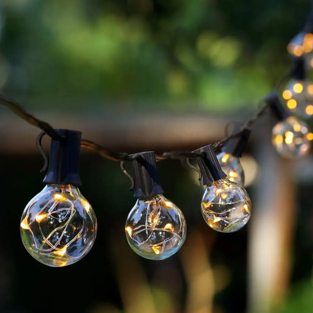 0.2W Globe G40 RGB various decorative E12 Led Star retro firefly lamp copper wire string bulb light